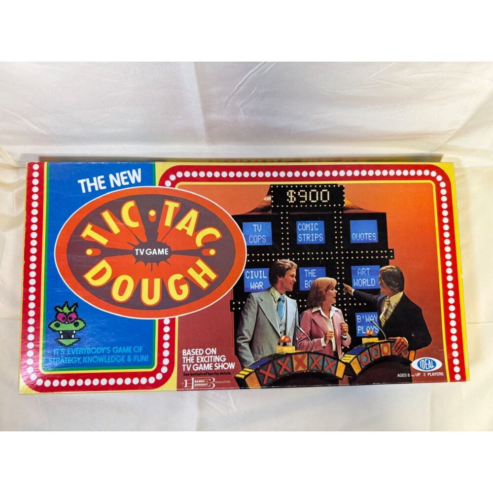 Vintage Tic-Tac-Dough TV Show Board Game Complete Ideal 1977